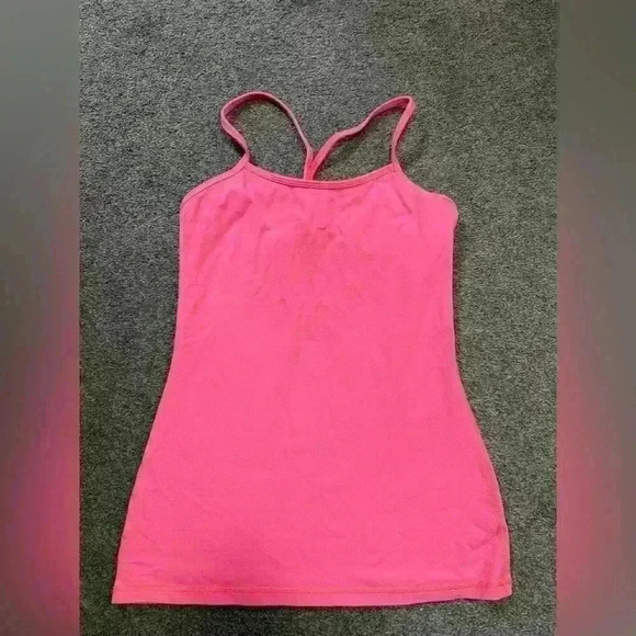 Lululemon Power Y Tank in Barbie Pink Size 6 - Picture 5 of 6